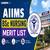 AIIMS BSc Nursing Merit List 2026: Download Merit List PDF